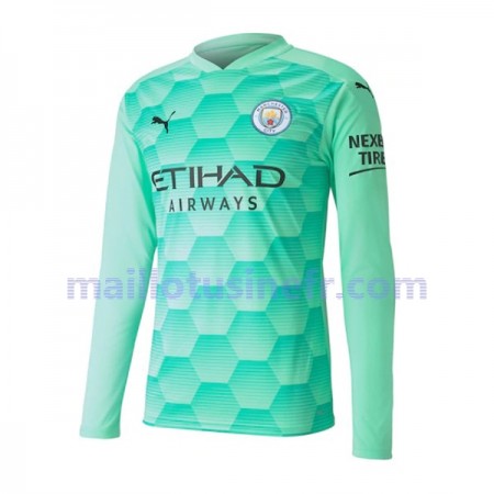 Maillot de Foot Manchester City Extérieur Gardien 2020-21 Manches Longues